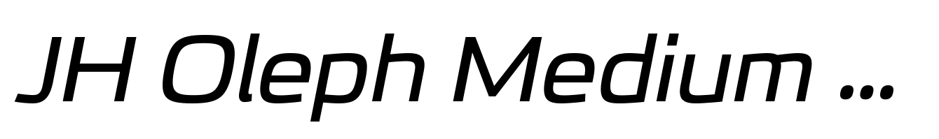 JH Oleph Medium Expanded Italic